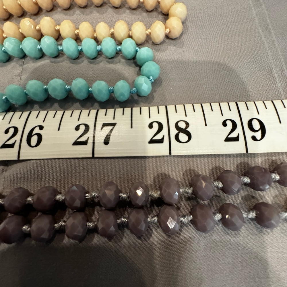 3 bead necklaces